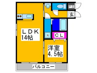 TOHOビルB【2階】の間取り