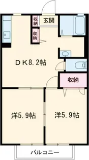 デイール【1階】の間取り