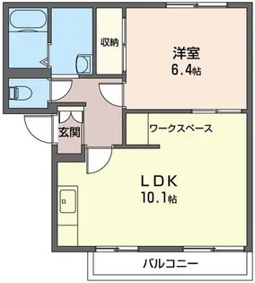 ウインズC【1階】の間取り