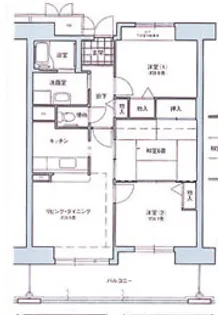 コーシャハイツ中野【4階】の間取り