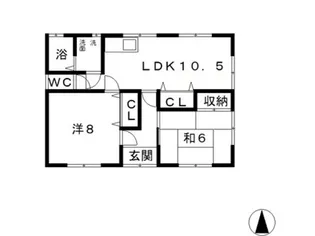 岡山県倉敷市北畝4【一戸建】の間取り