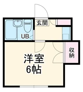 ハイム六会【1階】の間取り