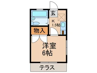 ホワイトハイツ【1階】の間取り