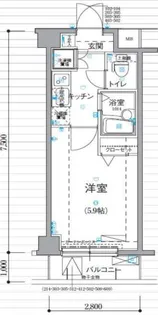1Kの間取り画像