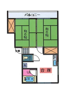 レジデンスイースト【1階】の間取り