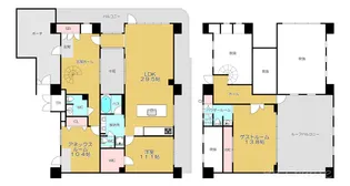 大阪府大阪市天王寺区筆ケ崎町【マンション】の間取り