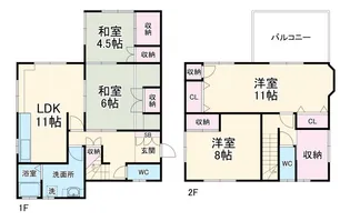 千葉県市川市本行徳【一戸建】の間取り