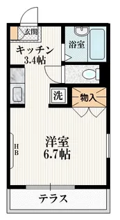 東京都中野区上高田1【マンション】の間取り