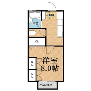 1Kの間取り画像