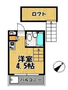 東京都東久留米市浅間町1【アパート】の間取り