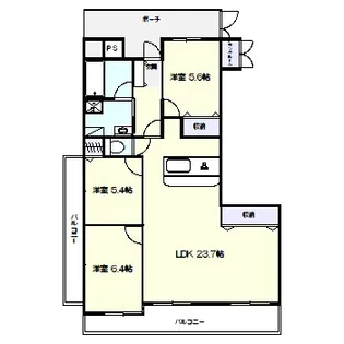 ドリーミー片浜【7階】の間取り