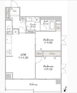 ルミークアン本郷【2階】の間取り