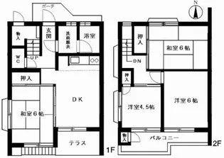 第一パラス鐘増【2階】の間取り