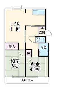 サニイプレイス【2階】の間取り