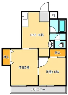橋本ハイツ【2階】の間取り