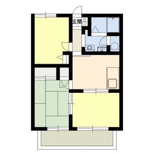 フローラル東光台D棟【1階】の間取り