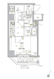 ベルシード門前仲町II【7階】の間取り