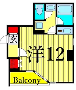 オリーブマンション荒川【10階】の間取り