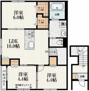グリーントップ【1階】の間取り