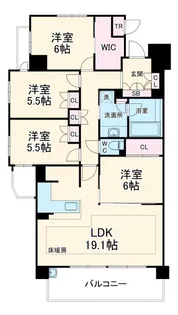 ジェイパーク西船橋フェアステージ【5階】の間取り
