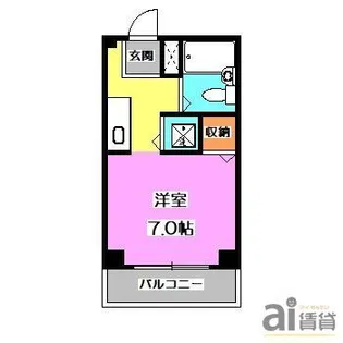 埼玉県川越市南通町【マンション】の間取り