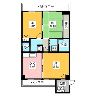 アクアポリスランドマーク2000【2階】の間取り