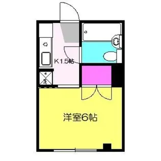 1Kの間取り画像