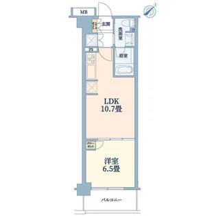 エスティメゾン豊洲レジデンス E棟【2階】の間取り