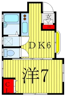 埼玉県戸田市上戸田2【アパート】の間取り