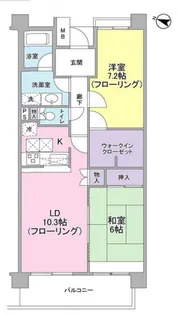 セレーノ武蔵中原【6階】の間取り
