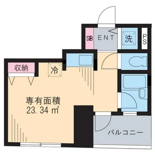 クレッシェント西早稲田【2階】の間取り