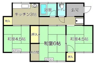 島根県松江市法吉町【一戸建】の間取り