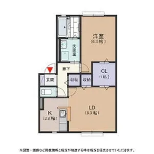 ハーモネストC【1階】の間取り