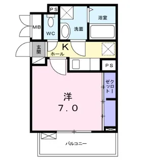 アウル瑞江【2階】の間取り