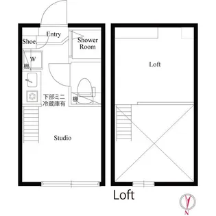 東京都北区上十条1【アパート】の間取り