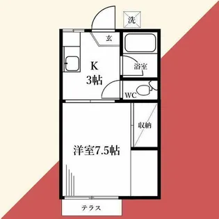 神奈川県海老名市国分北1【アパート】の間取り