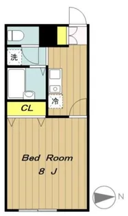 アムールYUGI【2階】の間取り