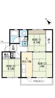 URひよどり台【1階】の間取り