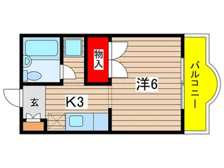 ロイヤルドーム1302【2階】の間取り