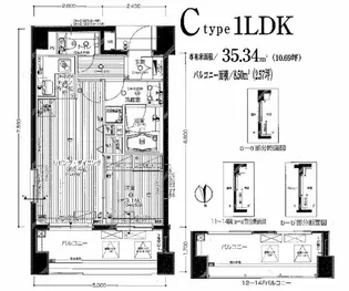 ディナック八王子【13階】の間取り