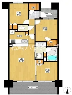 グランアルト中野【5階】の間取り