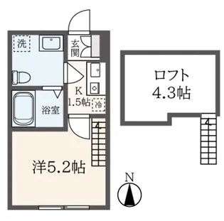 Quasi 聖蹟桜ヶ丘店の間取り