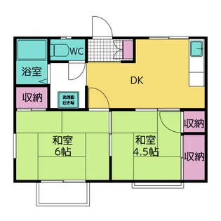 ブルーハイツ桜木A棟【2階】の間取り