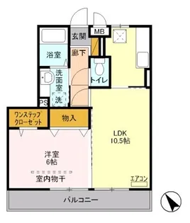 アゼリアヒルズ【3階】の間取り