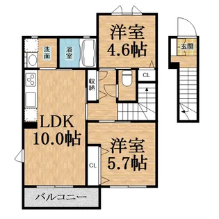 千葉県市原市うるいど南3【アパート】の間取り