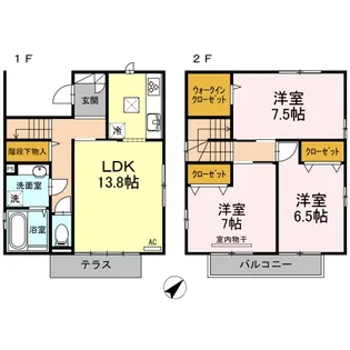 広島県広島市安佐南区川内6【一戸建】の間取り