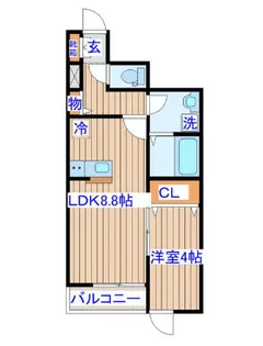 ベルグラン桜II【1階】の間取り