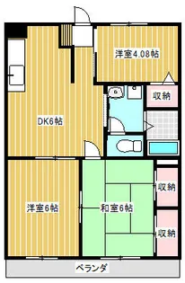 ハイネス壱番館【3階】の間取り