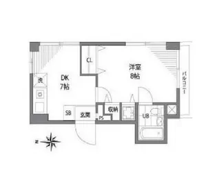 ドエル大橋【3階】の間取り