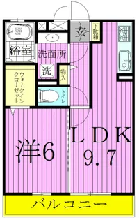 シエルルージュ松戸【3階】の間取り